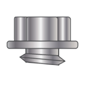 Hex washer screw head